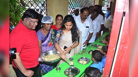 D Sneha, Deputy Commissioner, Education, M Sivaguru Prabhakaran (North zone), and Royapuram MLA IDream R Murthy accompanied the mayor during the inspection.