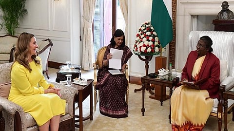Melinda Gates and President Murmu