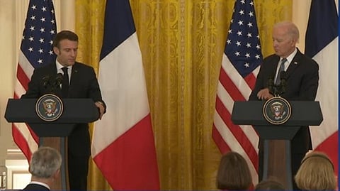 US President Joe Biden and French President Emmanuel Macron