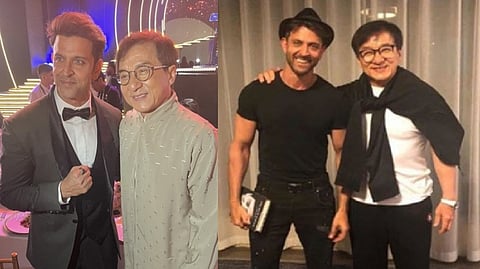 Hrithik with Jackie Chan