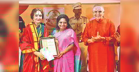 Telangana Governor and Puducherry L-G Tamilisai Soundararajan inaugurating the annual music festival of Chennai Fine Arts in Chennai on Wednesday