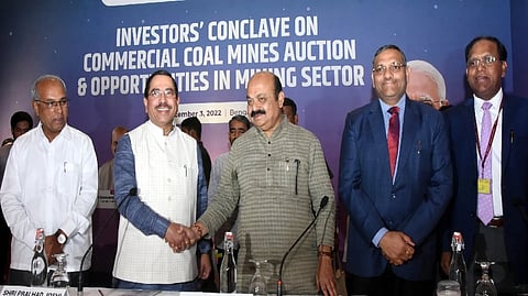 Senior officials of the coal and mines ministries, Karnataka Chief Minister Basavaraj Bommai and state government officials