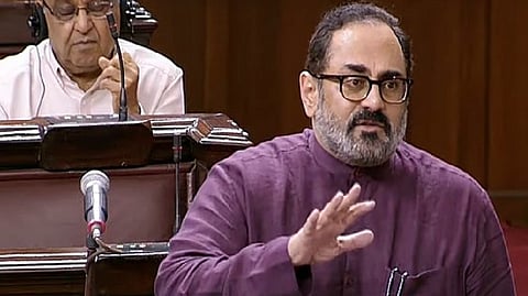 Union Minister of State for Electronics and Information Technology Rajeev Chandrasekhar