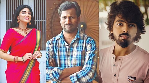 (From left) Pragya Nagra; Mu Maran and GV Prakash