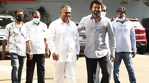 Actor Vijay at Vijay Makkal Iyakkam