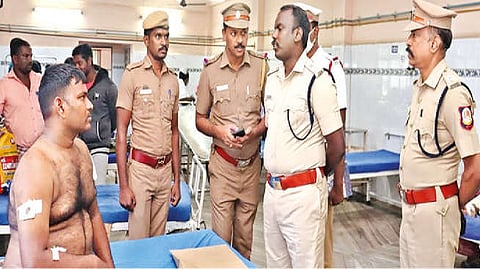 Convict attacks escort cop in Vellore