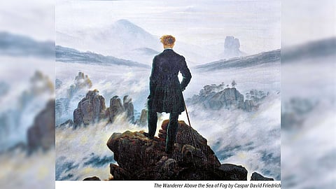 The Wanderer Above the Sea of Fog by Caspar David Friedrich