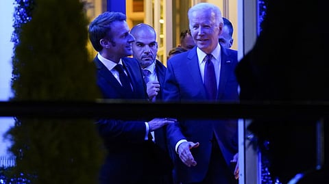 President Joe Biden and French President Emmanuel Macron