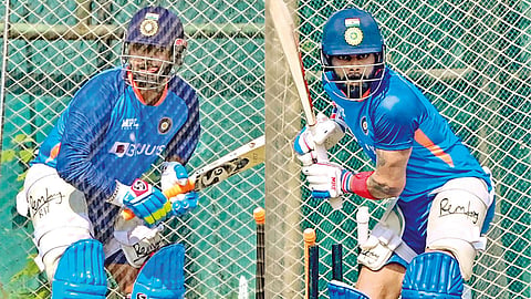 Rishabh Pant (L), Virat Kohli (R)