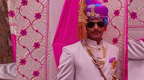 BSF Jawan votes first before getting married