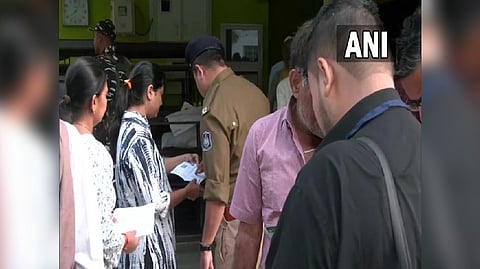 Voters casting their vote in the first phase of Gujarat elections