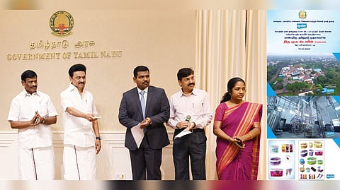 CM Stalin inaugurates the ice-cream manufacturing unit in the Salem Aavin plant.