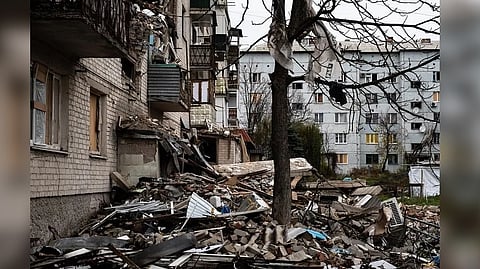 Ukriane hit by Russian missile