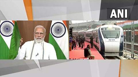 Modi flags off Vande Bharat Express connecting Howrah to New Jalpaiguri, in West Bengal, via video conferencing.