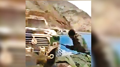 Visual of army clash