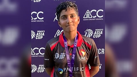 UAE U19 Woman cricketer Theertha Satish