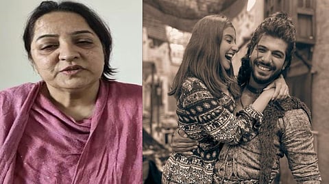 Tunisha Sharma's mother; Tunisha Sharma with Sheezan Khan