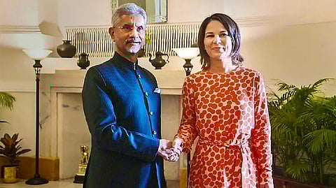 External Affairs Minister S. Jaishankar in a meeting with Minister for Foreign Affairs of Germany Annalena Baerbock