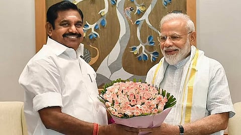 Prime Minister Narendra Modi and AIADMK leader and former chief minister Edappadi K Palaniswami