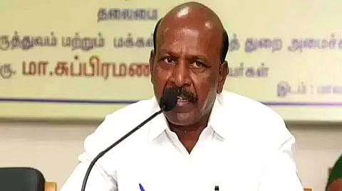 Tamil Nadu Health Minister MA Subramanian