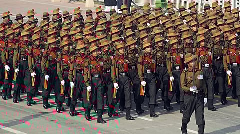 Rehearsal of the Republic Day parade