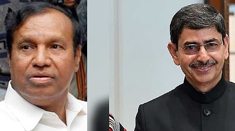 DMK treasurer TR Baalu and  Governor RN Ravi