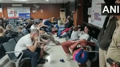 Visual of the Jamnagar Airport.