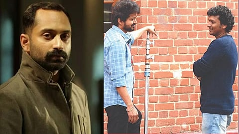 Fahadh Faasil; Vijay with Lokesh Kanagaraj in the sets of 'Master'