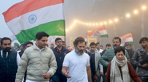 Bharat Jodo Yatra resumes from Dodwa-Taraori crossing in Haryana on Day 114.