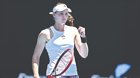 Elena Rybakina sent Iga Swiatek
packing in the fourth round.