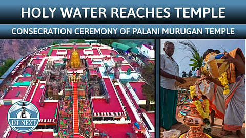 Palani Dhandayuthapani Swamy temple is all set for Kumbhabhishekam