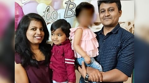 Tejaswini with her family