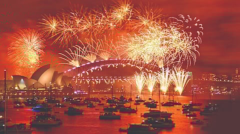 Celebrations spill over to streets in city on NY eve