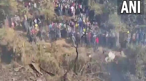 Visuals from Nepal plane crash site