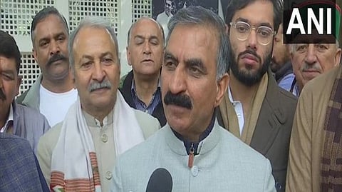 Himachal Pradesh Chief Minister Sukhvinder Singh Sukhu