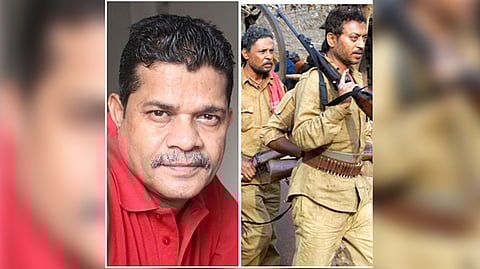 Sanjay Chouhan and still from 'Paan Singh Tomar'
