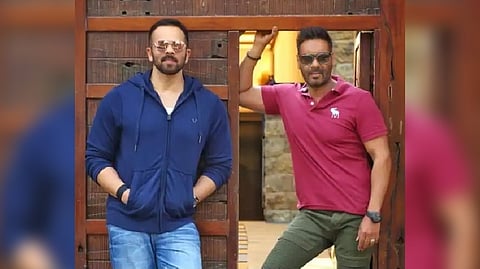 Actor Ajay Devgn and filmmaker Rohit Shetty