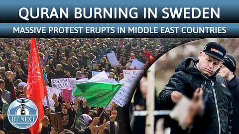 Massive protests erupt in Middle East countries against Quran burning incident