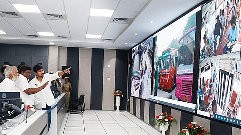 Minister Udhayanidhi Stalin inaugurated the Integrated Command and Control Centre (ICCC) building at MTC headquarters
