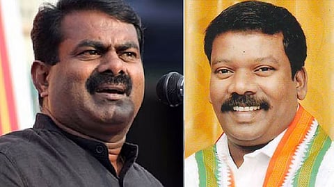 (L) Seeman; K Selvaperunthagai (R)