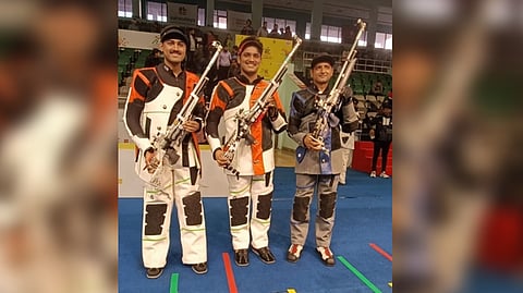 World champion Rudrankksh Patil, Olympian Manu Bhaker and Sift Kaur Samra
