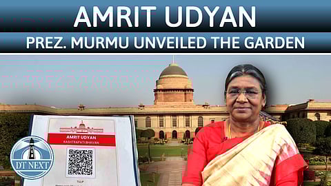 Prez Murmu unveiled the garden 'Amrit Udyan' in Rashtrapati Bhavan