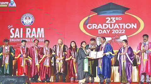Over 1,100 students get degree from Sri Sai Ram Engineering College