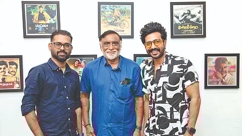 (L to R) Ramkumar, TG Thyagarajan and Vishnu Vishal
