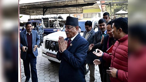 Nepal's Prime Minister Pushpa Kamal Dahal