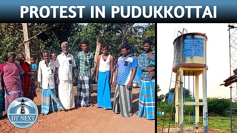 Protest in Pudukkottai over drinking water issue