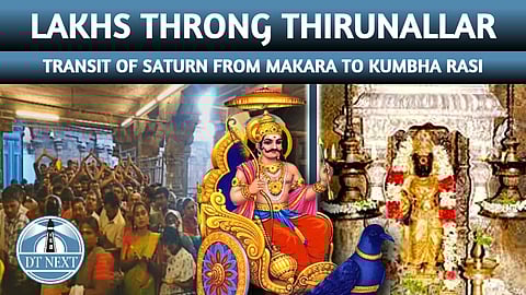 Thousands throng Thirunallar for Sani Peyarchi