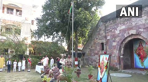 Tricolour unfurled at the RSS headquarters in Nagpur on the 74th Republic Day.