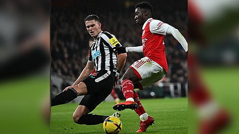 Arsenal played a draw with Newcastle