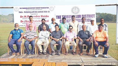 The TNCA Thiruvallur DCA League Championship 2022-23 inaugurated by DRBCCC Hindu College director N Rajendra Naidu.